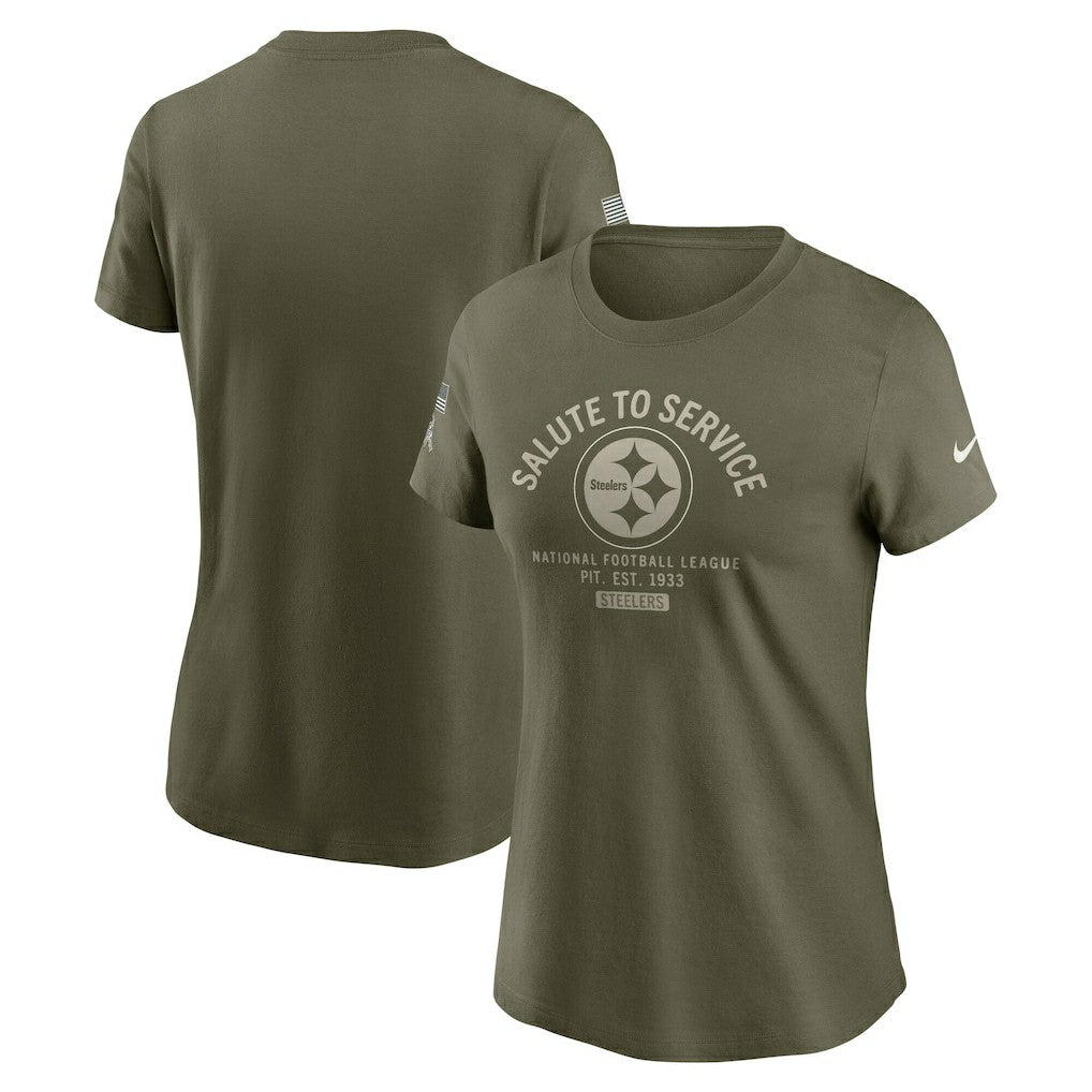 Women's 2025 Salute to Service Sideline T-Shirt - Pittsburgh Steelers T-shirts