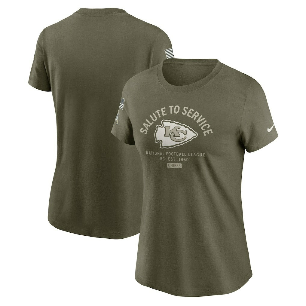 Women's 2025 Salute to Service Sideline T-Shirt - Kansas City Chiefs T-shirts