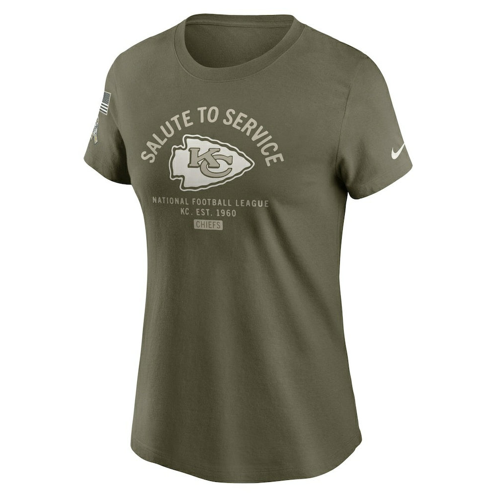 Women's 2025 Salute to Service Sideline T-Shirt - Kansas City Chiefs T-shirts