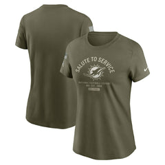 Women's 2025 Salute to Service Sideline T-Shirt - Miami Dolphins T-shirts
