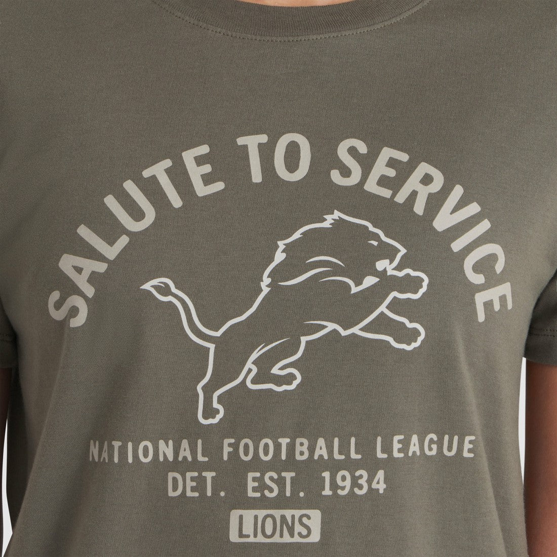 Women's 2025 Salute to Service Sideline T-Shirt - Detroit Lions T-shirts