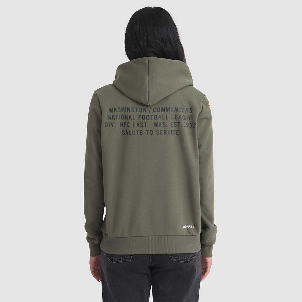 Women's 2025 Salute to Service Sideline Standard Issue Dri-FIT Hoodie - Washington Commanders Hoodies