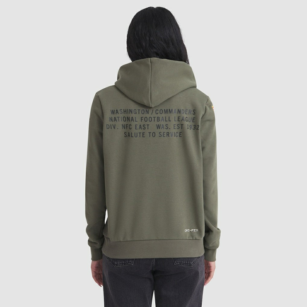 Women's 2025 Salute to Service Sideline Standard Issue Dri-FIT Hoodie - Washington Commanders Hoodies