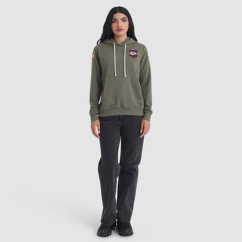 Women's 2025 Salute to Service Sideline Standard Issue Dri-FIT Hoodie - Kansas City Chiefs Hoodies