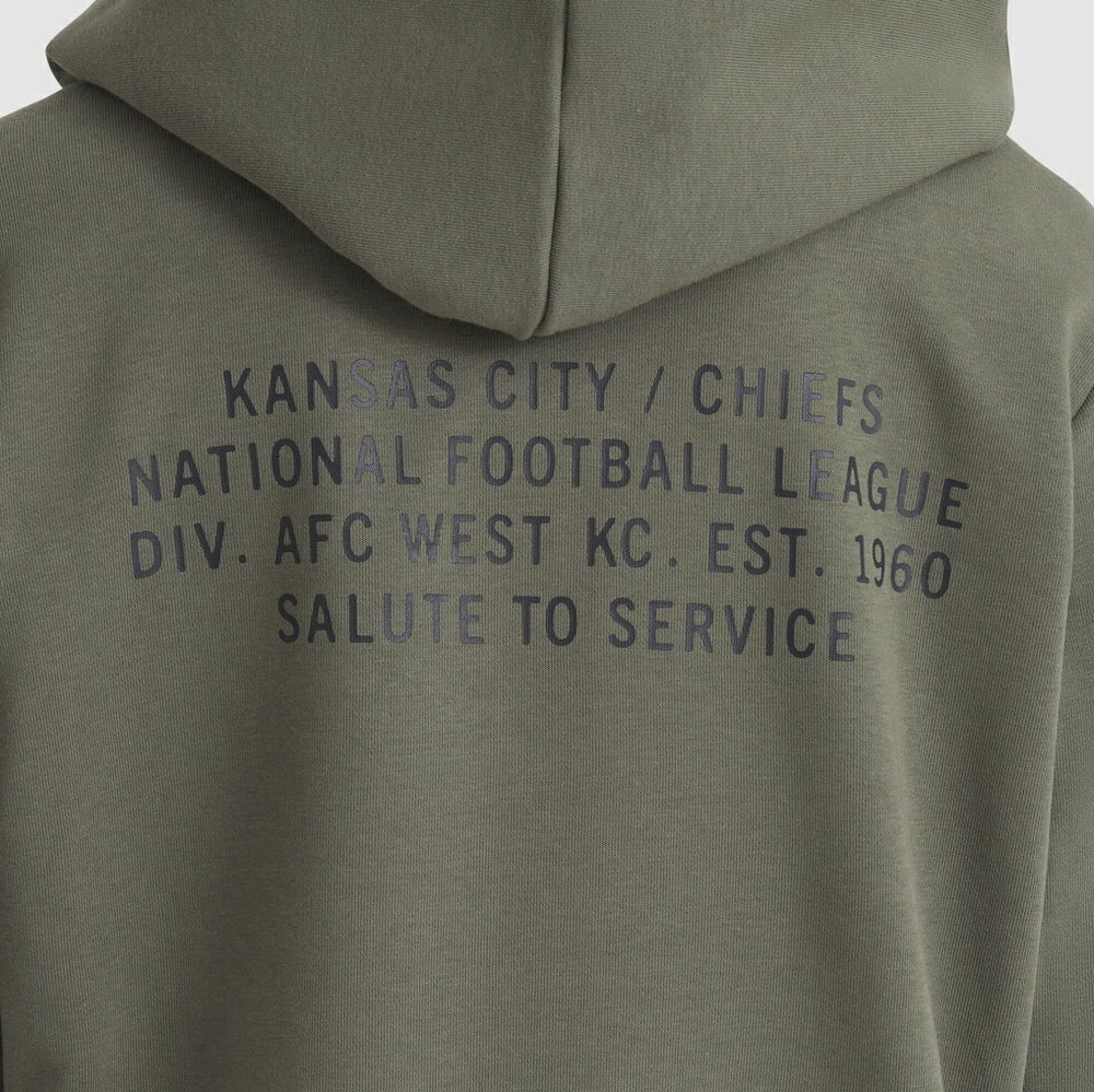 Women's 2025 Salute to Service Sideline Standard Issue Dri-FIT Hoodie - Kansas City Chiefs Hoodies