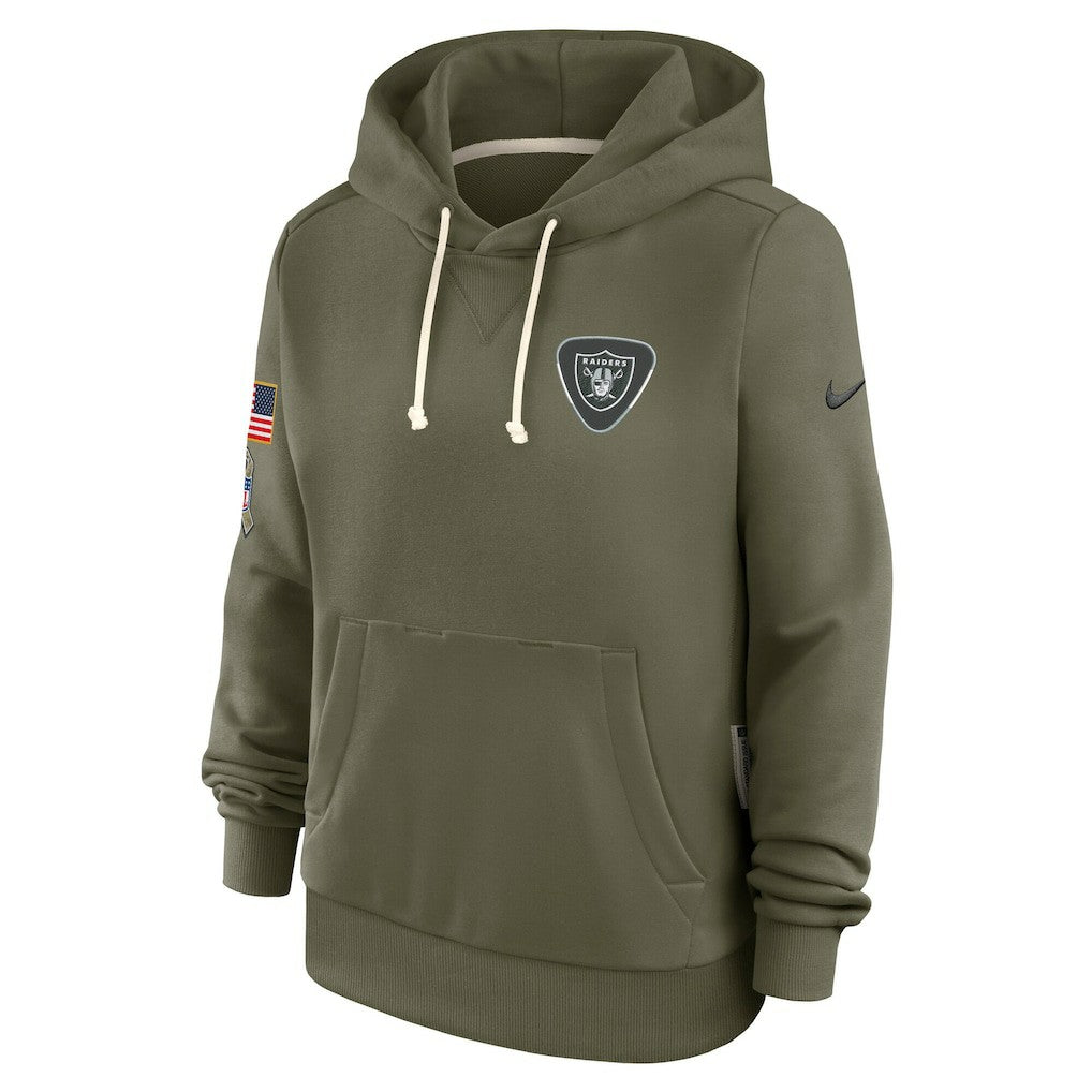 Women's 2025 Salute to Service Sideline Standard Issue Dri-FIT Hoodie - Las Vegas Raiders Hoodies
