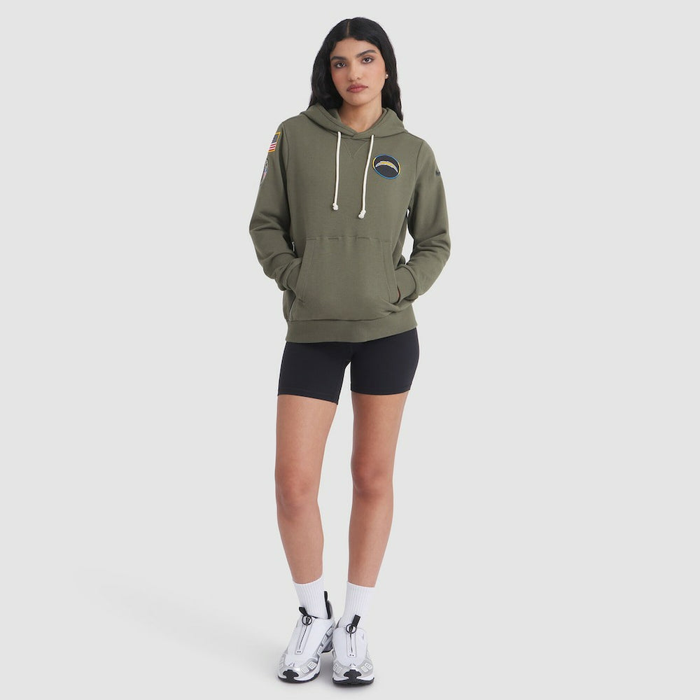 Women's 2025 Salute to Service Sideline Standard Issue Dri-FIT Hoodie - Los Angeles Chargers Hoodies
