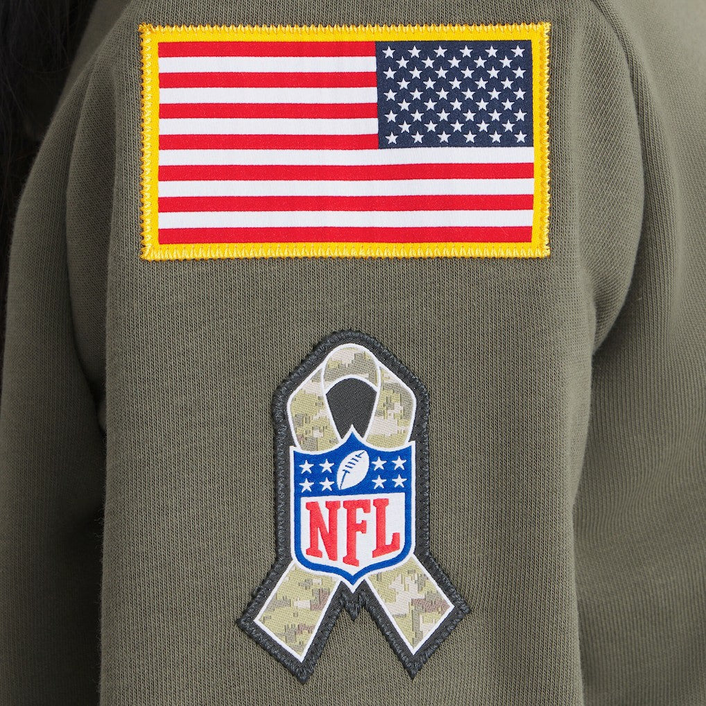 Women's 2025 Salute to Service Sideline Standard Issue Dri-FIT Hoodie - Los Angeles Chargers Hoodies