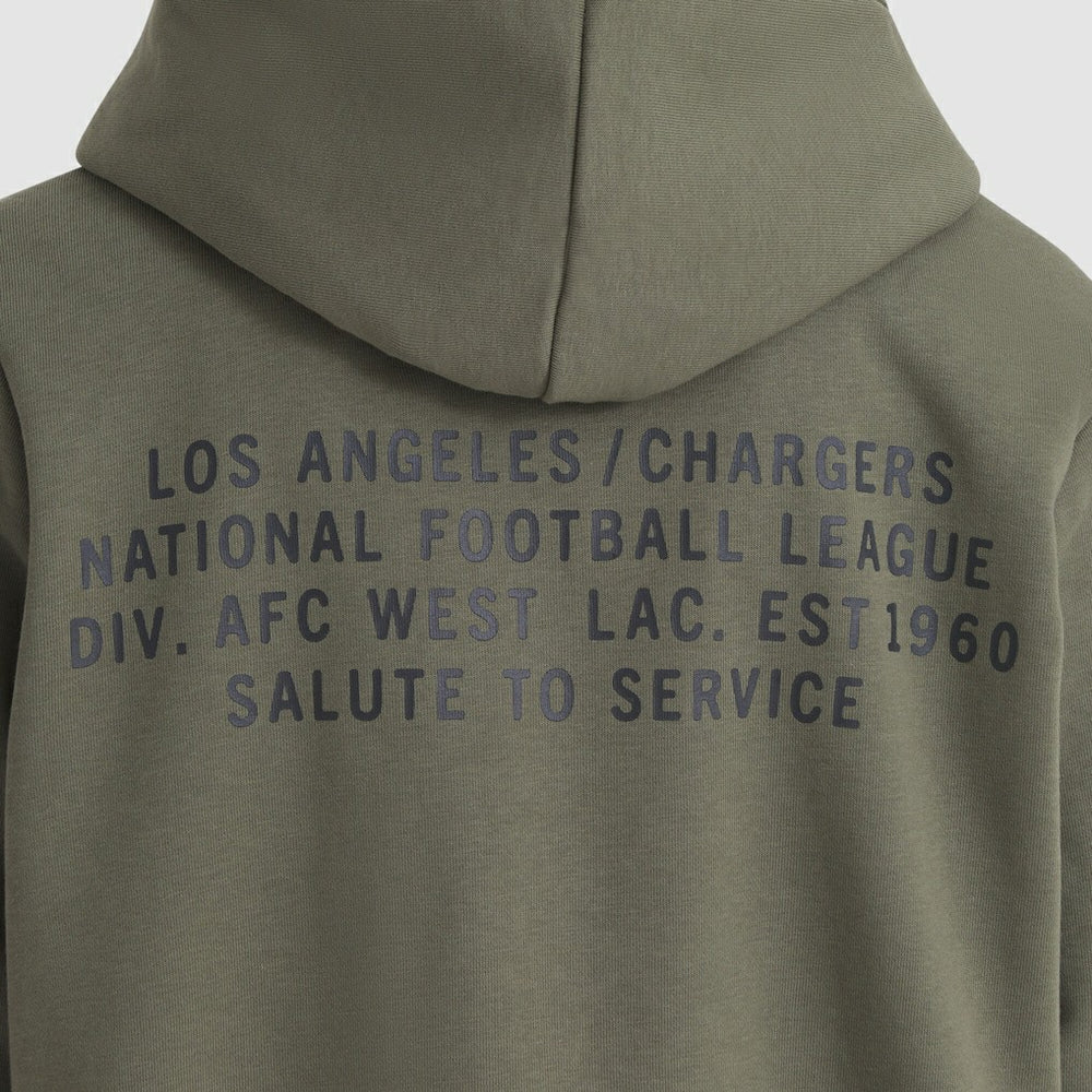 Women's 2025 Salute to Service Sideline Standard Issue Dri-FIT Hoodie - Los Angeles Chargers Hoodies