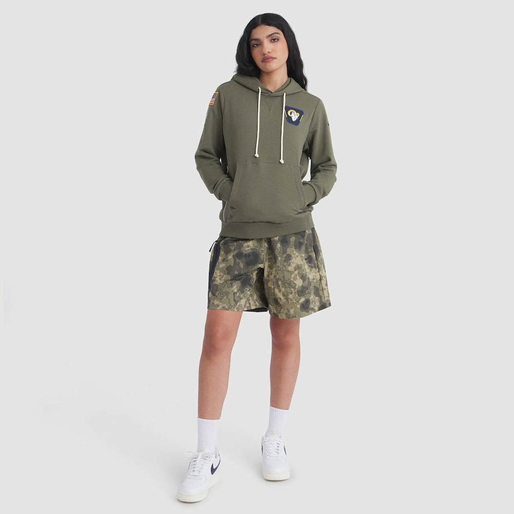 Women's 2025 Salute to Service Sideline Standard Issue Dri-FIT Hoodie - Los Angeles Rams Hoodies