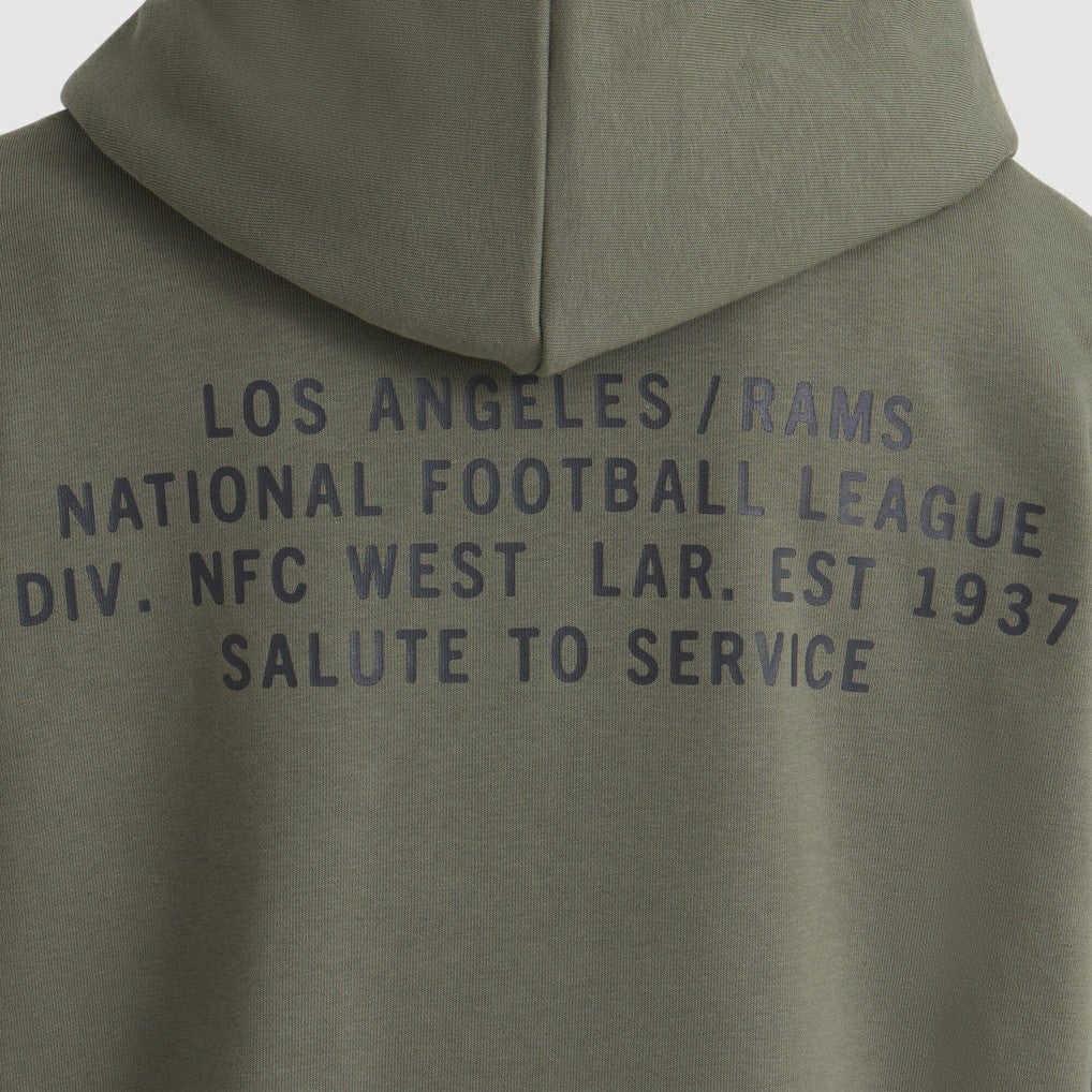Women's 2025 Salute to Service Sideline Standard Issue Dri-FIT Hoodie - Los Angeles Rams Hoodies