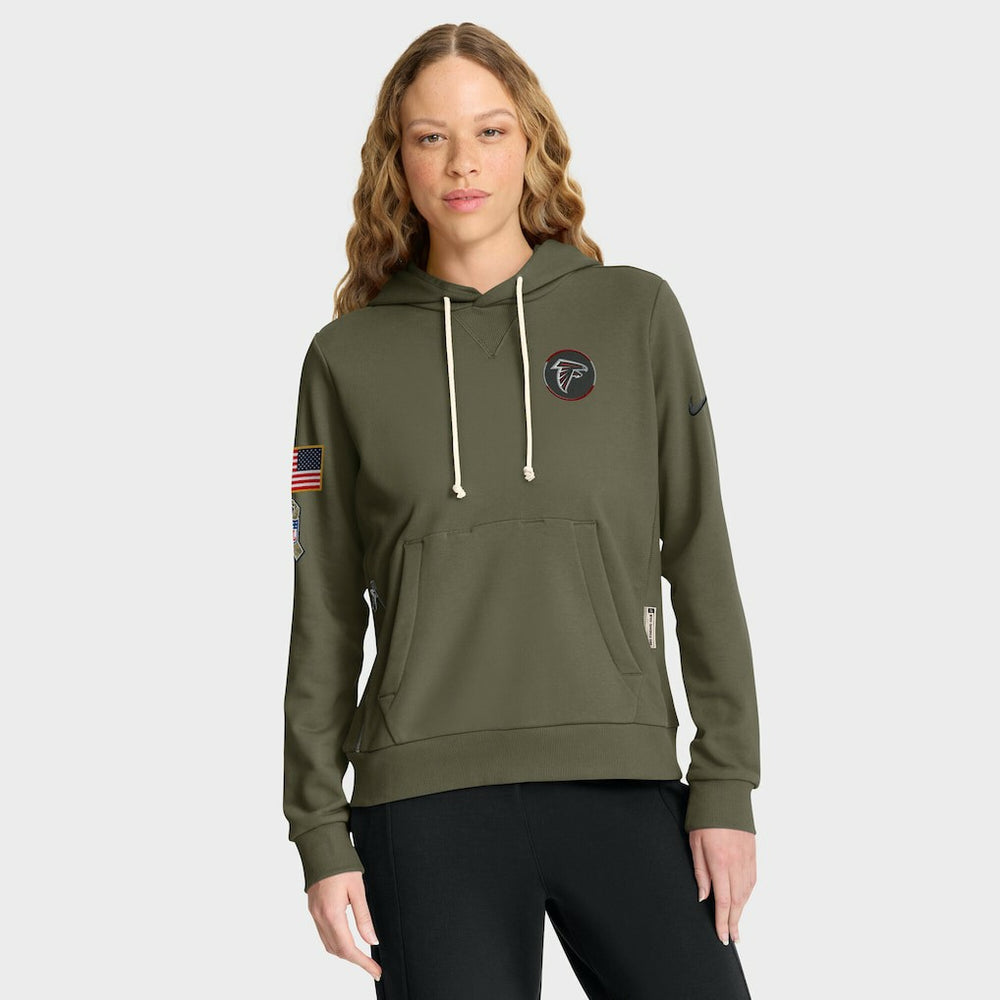 Women's 2025 Salute to Service Sideline Standard Issue Dri-FIT Hoodie - Atlanta Falcons Hoodies