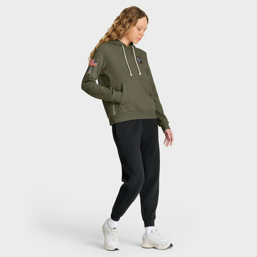 Women's 2025 Salute to Service Sideline Standard Issue Dri-FIT Hoodie - Atlanta Falcons Hoodies
