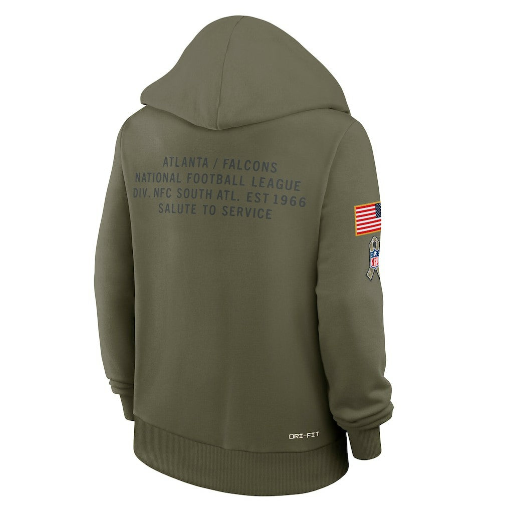 Women's 2025 Salute to Service Sideline Standard Issue Dri-FIT Hoodie - Atlanta Falcons Hoodies