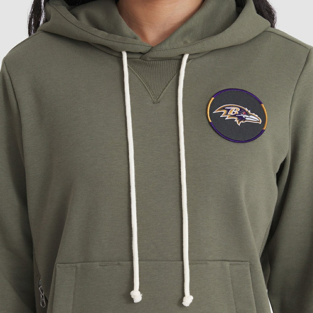 Women's 2025 Salute to Service Sideline Standard Issue Dri-FIT Hoodie - Baltimore Ravens Hoodies