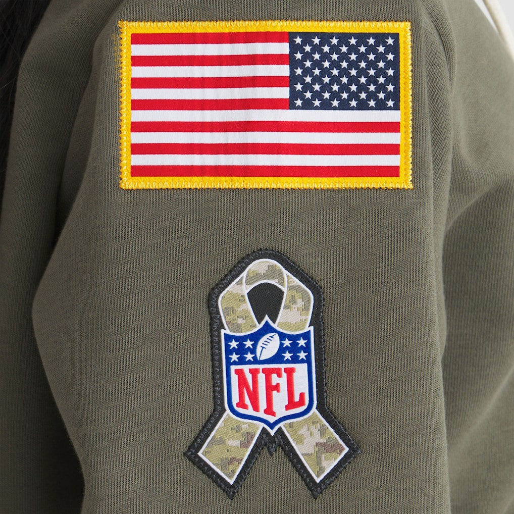 Women's 2025 Salute to Service Sideline Standard Issue Dri-FIT Hoodie - Baltimore Ravens Hoodies