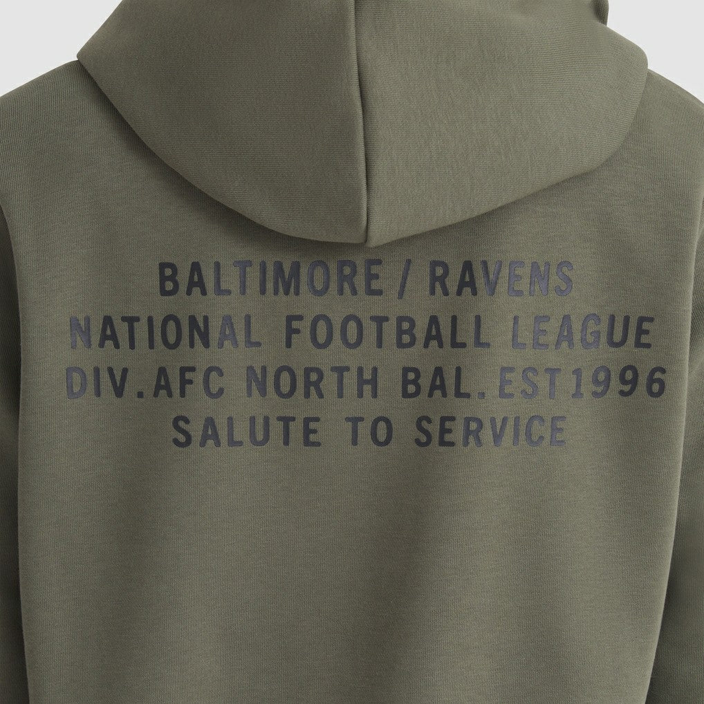 Women's 2025 Salute to Service Sideline Standard Issue Dri-FIT Hoodie - Baltimore Ravens Hoodies