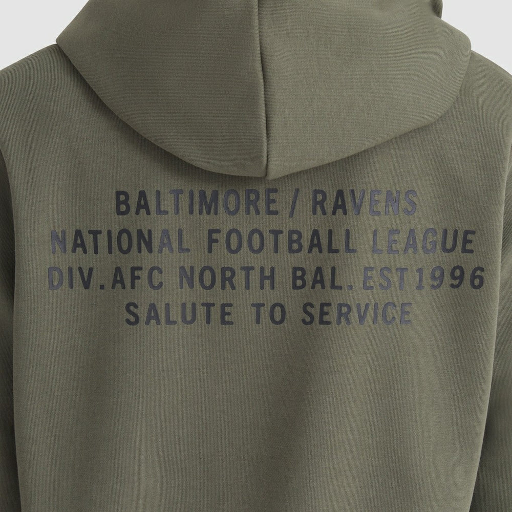 Women's 2025 Salute to Service Sideline Standard Issue Dri-FIT Hoodie - Baltimore Ravens Hoodies