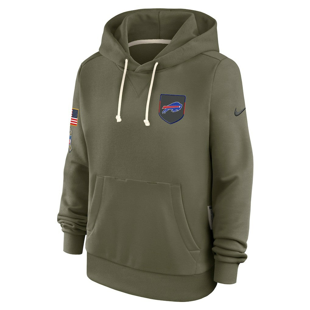 Women's 2025 Salute to Service Sideline Standard Issue Dri-FIT Hoodie - Buffalo Bills Hoodies