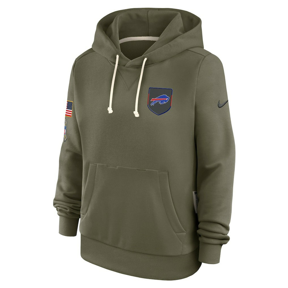 Women's 2025 Salute to Service Sideline Standard Issue Dri-FIT Hoodie - Buffalo Bills Hoodies