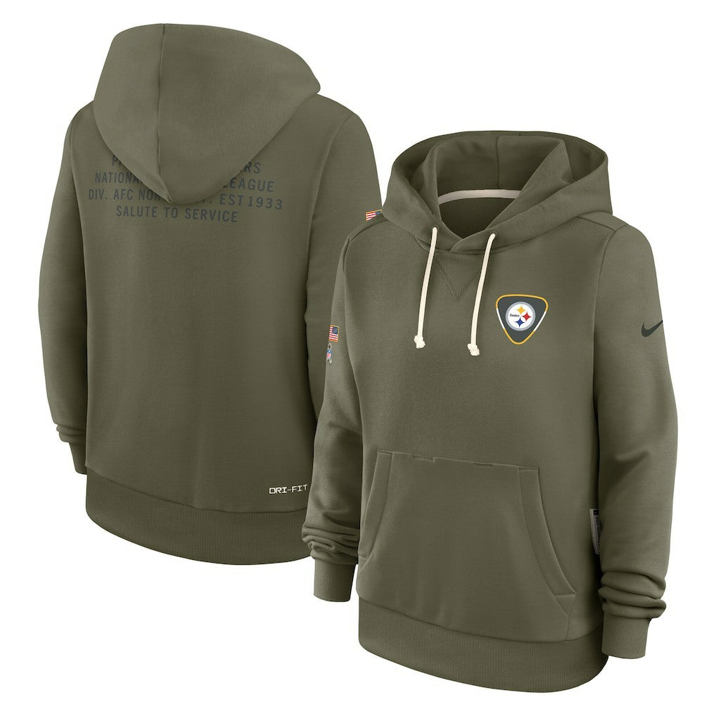 Women's 2025 Salute to Service Sideline Standard Issue Dri-FIT Hoodie - Pittsburgh Steelers Hoodies