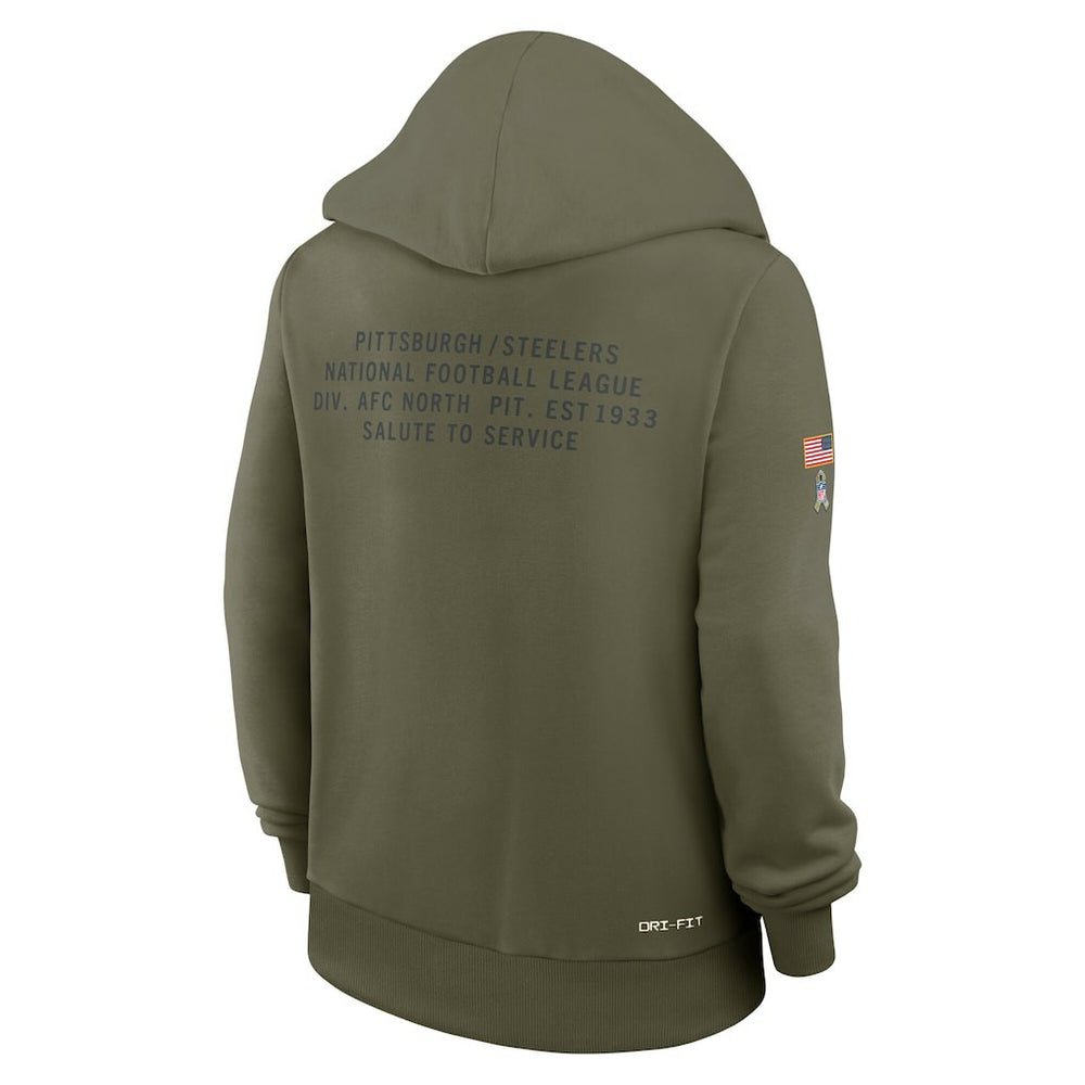Women's 2025 Salute to Service Sideline Standard Issue Dri-FIT Hoodie - Pittsburgh Steelers Hoodies