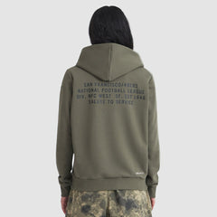 Women's 2025 Salute to Service Sideline Standard Issue Dri-FIT Hoodie - San Francisco 49ers Hoodies
