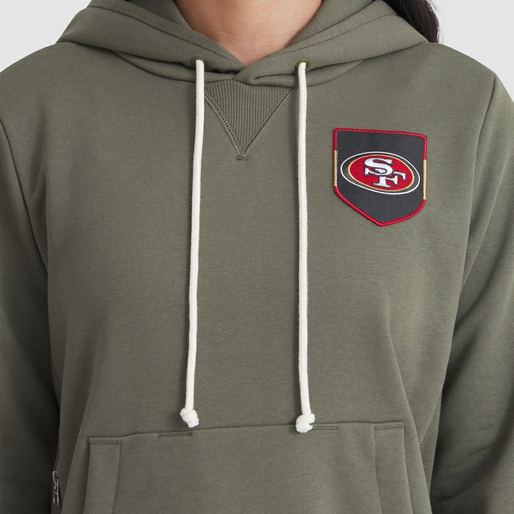 Women's 2025 Salute to Service Sideline Standard Issue Dri-FIT Hoodie - San Francisco 49ers Hoodies