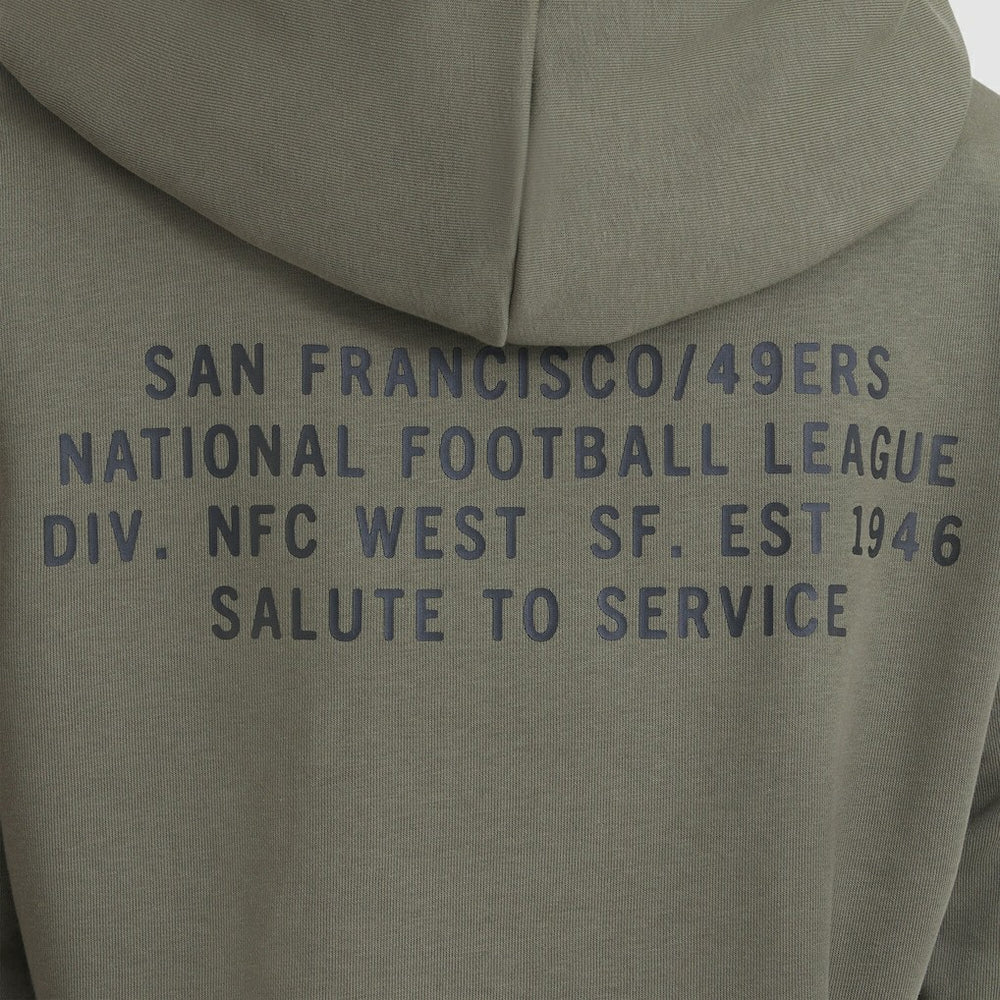 Women's 2025 Salute to Service Sideline Standard Issue Dri-FIT Hoodie - San Francisco 49ers Hoodies