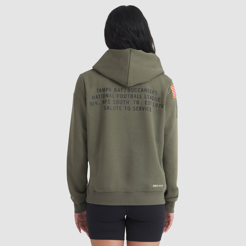 Women's 2025 Salute to Service Sideline Standard Issue Dri-FIT Hoodie - Tampa Bay Buccaneers Hoodies