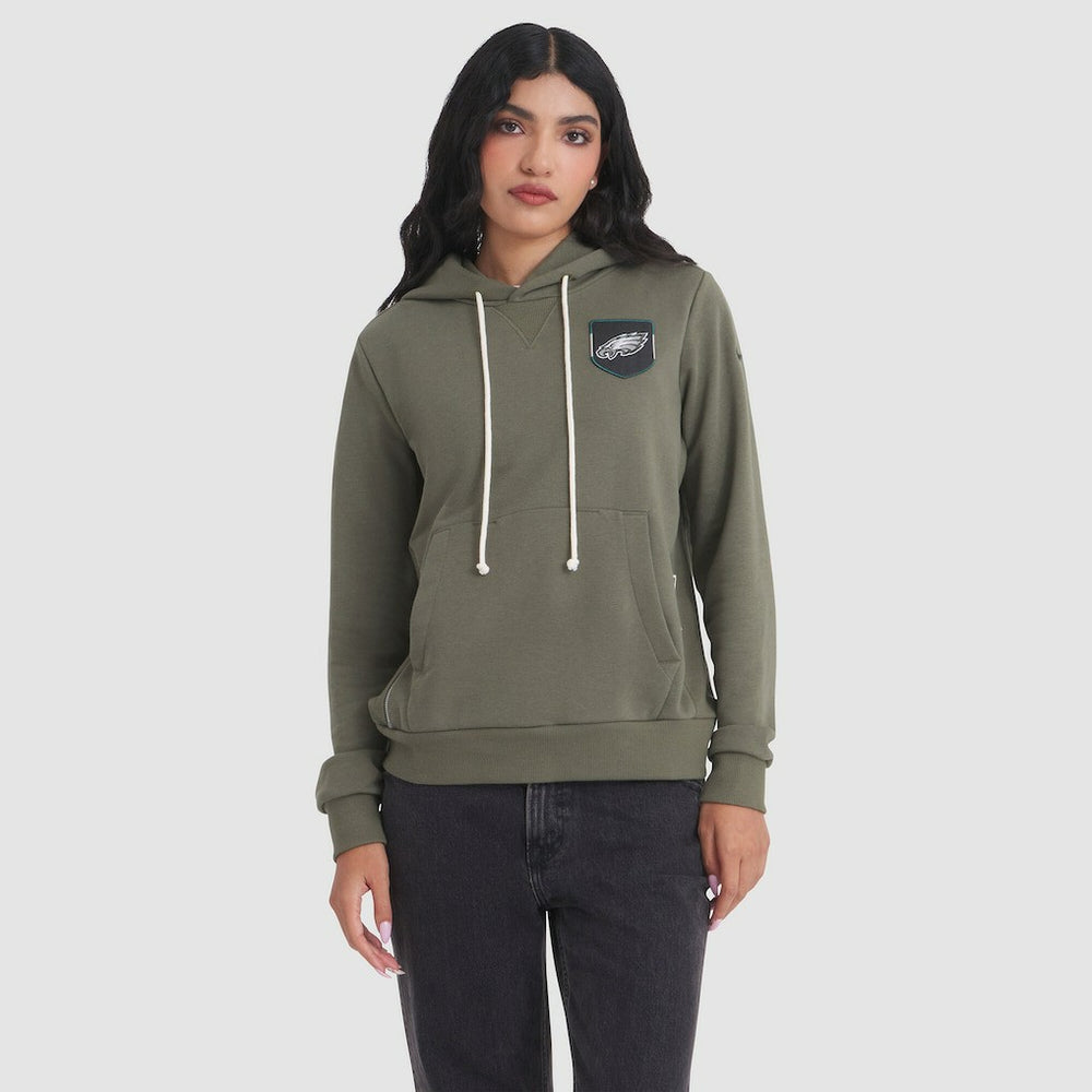 Women's 2025 Salute to Service Sideline Standard Issue Dri-FIT Hoodie - Philadelphia Eagles Hoodies