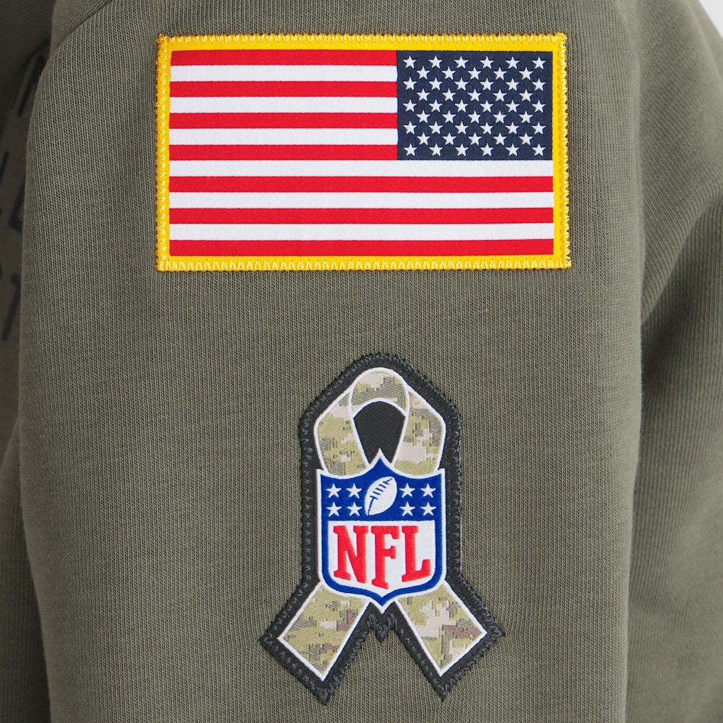 Women's 2025 Salute to Service Sideline Standard Issue Dri-FIT Hoodie - Minnesota Vikings Hoodies