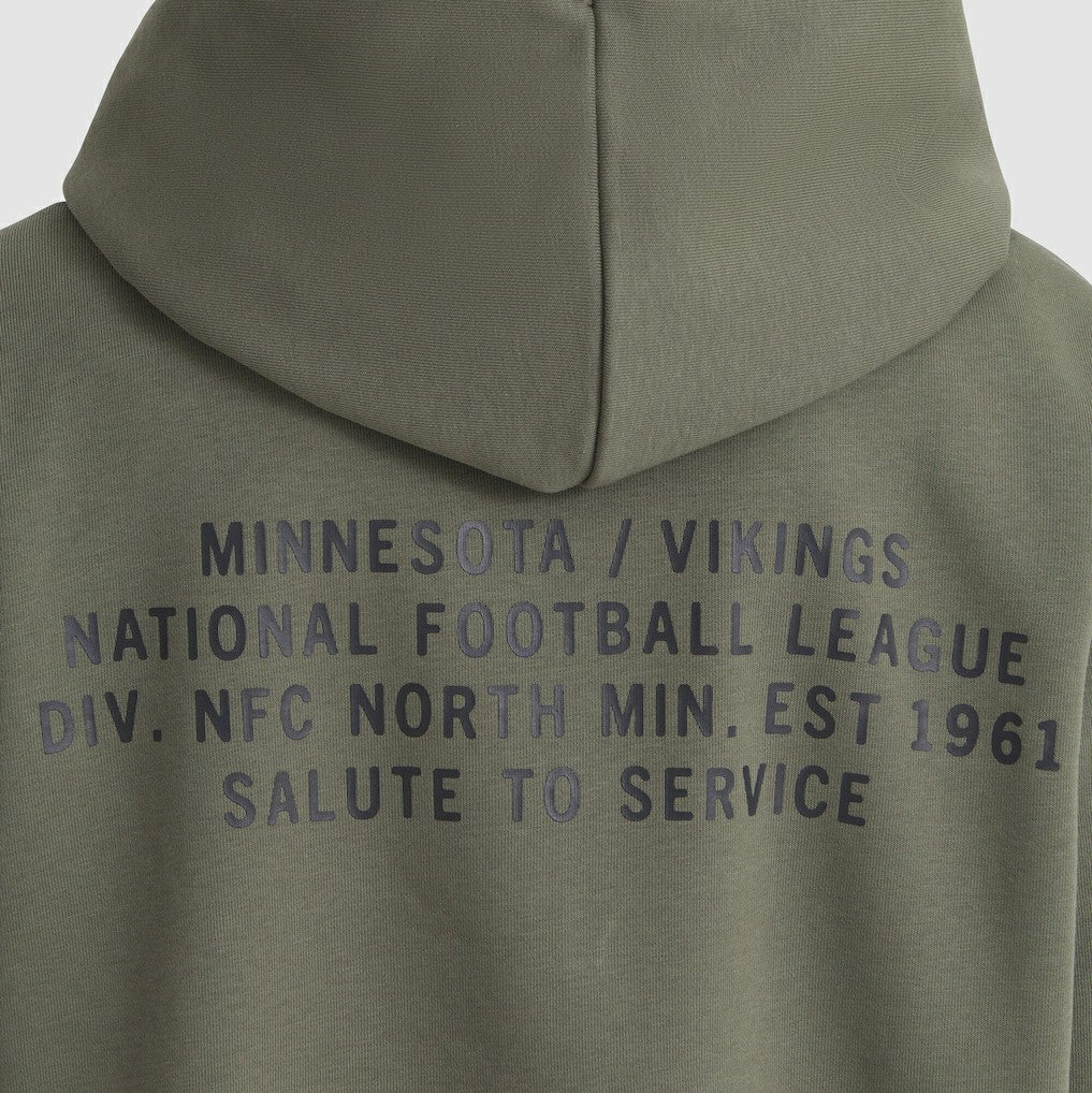 Women's 2025 Salute to Service Sideline Standard Issue Dri-FIT Hoodie - Minnesota Vikings Hoodies