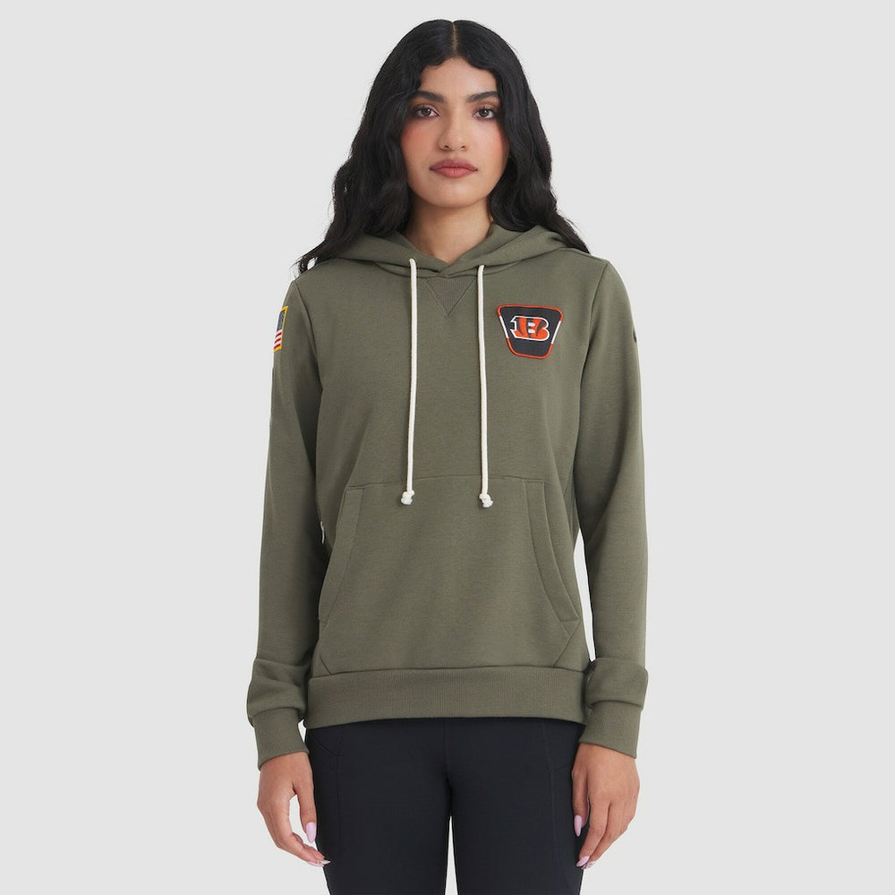 Women's 2025 Salute to Service Sideline Standard Issue Dri-FIT Hoodie - Cincinnati Bengals Hoodies
