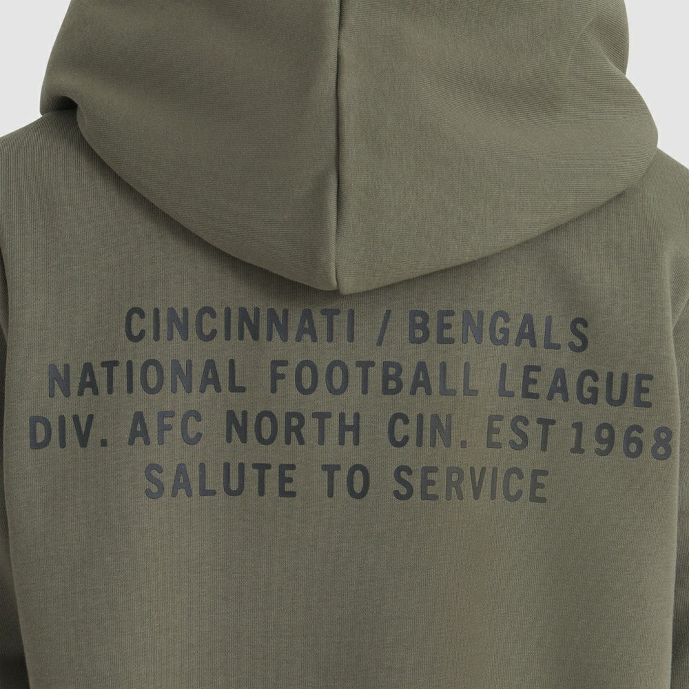 Women's 2025 Salute to Service Sideline Standard Issue Dri-FIT Hoodie - Cincinnati Bengals Hoodies