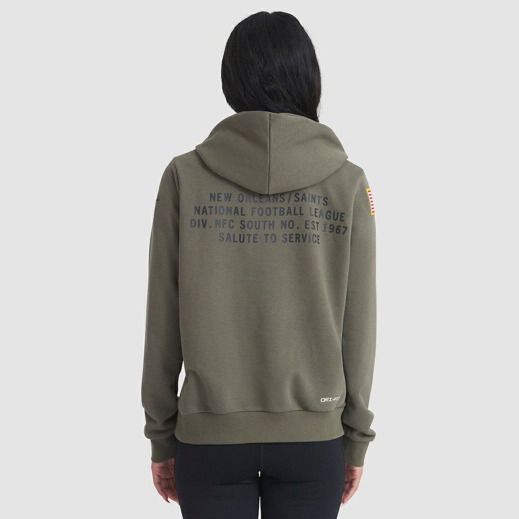 Women's 2025 Salute to Service Sideline Standard Issue Dri-FIT Hoodie - New Orleans Saints Hoodies