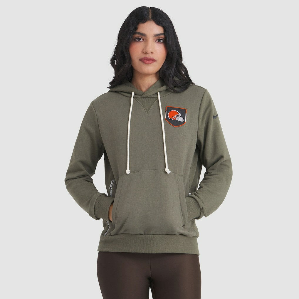 Women's 2025 Salute to Service Sideline Standard Issue Dri-FIT Hoodie - Cleveland Browns Hoodies
