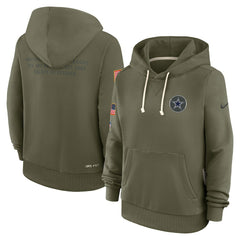 Women's 2025 Salute to Service Sideline Standard Issue Dri-FIT Hoodie - Dallas Cowboys Hoodies