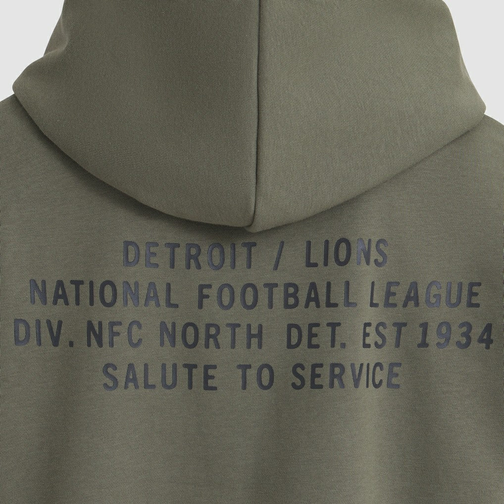 Women's 2025 Salute to Service Sideline Standard Issue Dri-FIT Hoodie - Detroit Lions Hoodies