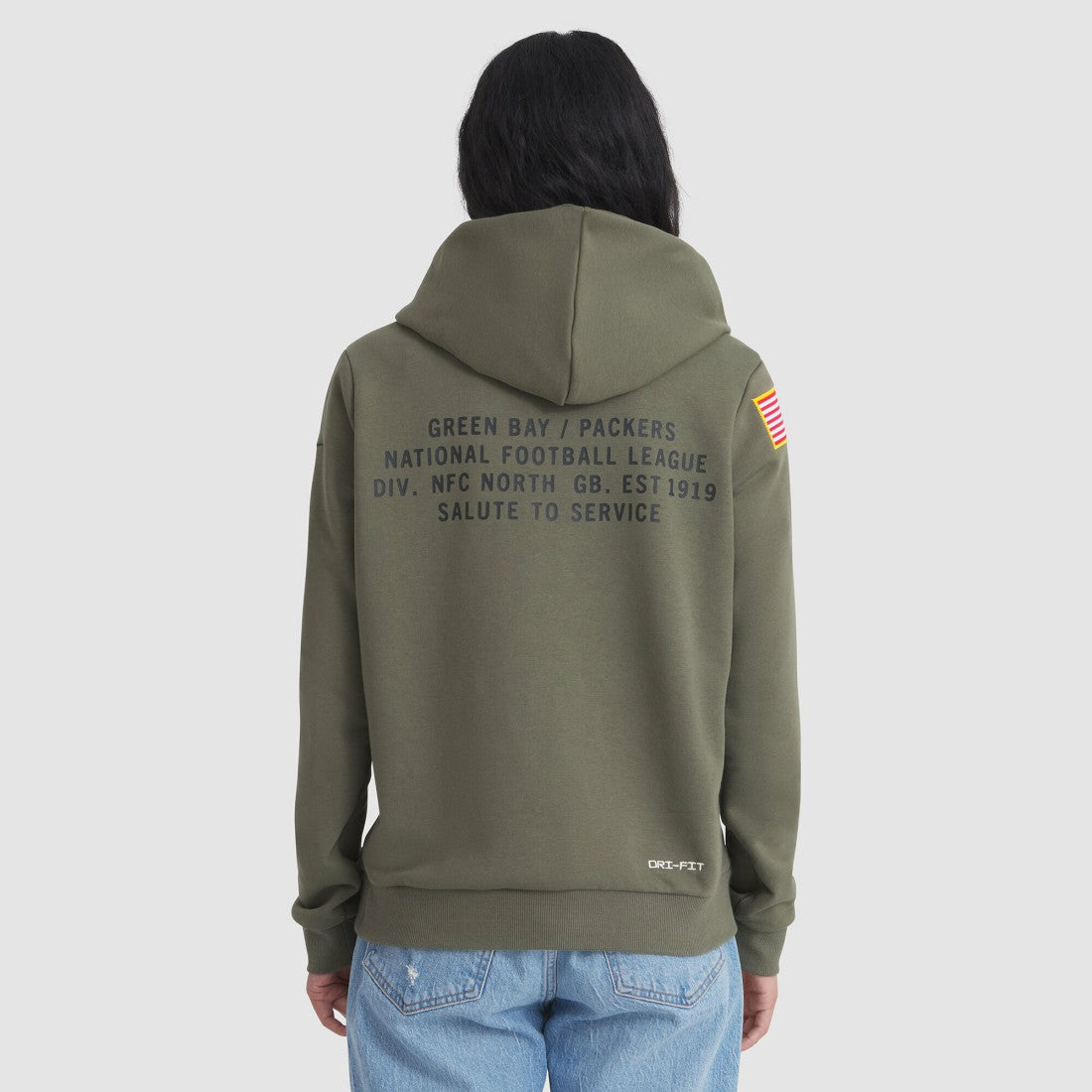 Women's 2025 Salute to Service Sideline Standard Issue Dri-FIT Hoodie - Green Bay Packers Hoodies