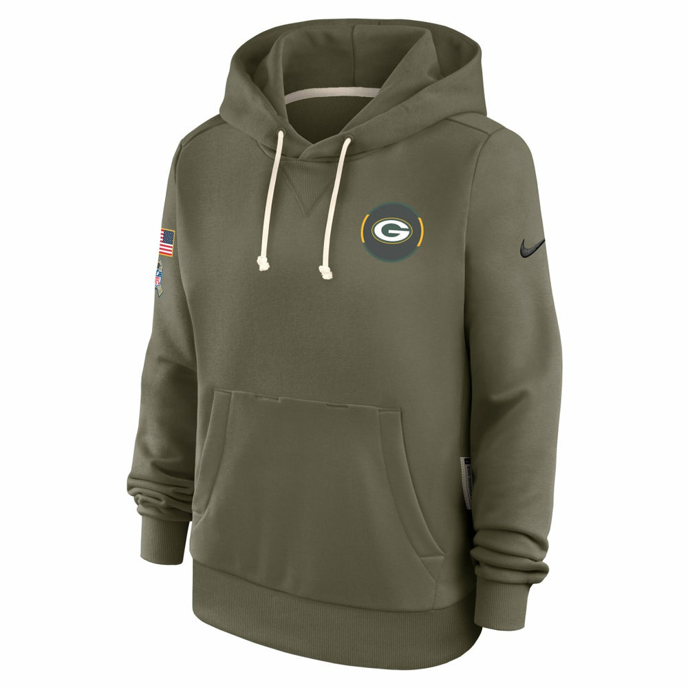 Women's 2025 Salute to Service Sideline Standard Issue Dri-FIT Hoodie - Green Bay Packers Hoodies