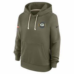 Women's 2025 Salute to Service Sideline Standard Issue Dri-FIT Hoodie - Green Bay Packers Hoodies