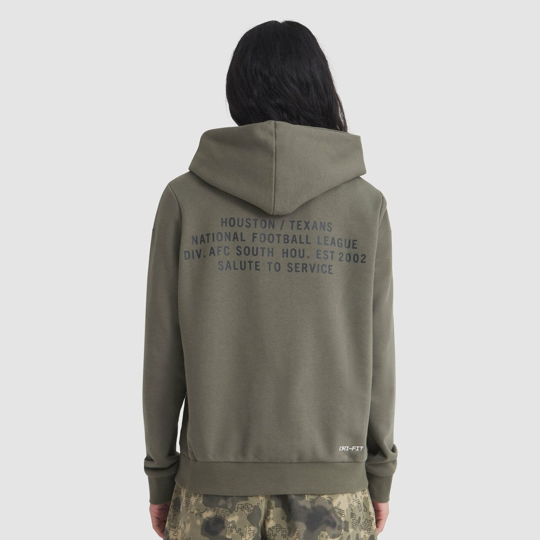 Women's 2025 Salute to Service Sideline Standard Issue Dri-FIT Hoodie - Houston Texans Hoodies