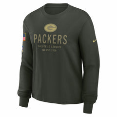 Women's 2025 Salute to Service Sideline Dri-FIT Long Sleeve T-Shirt - Green Bay Packers T-shirts