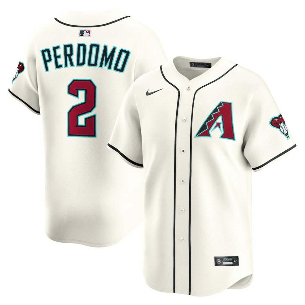 Cream Geraldo Perdomo Arizona Diamondbacks Nike Home Limited Player Jersey