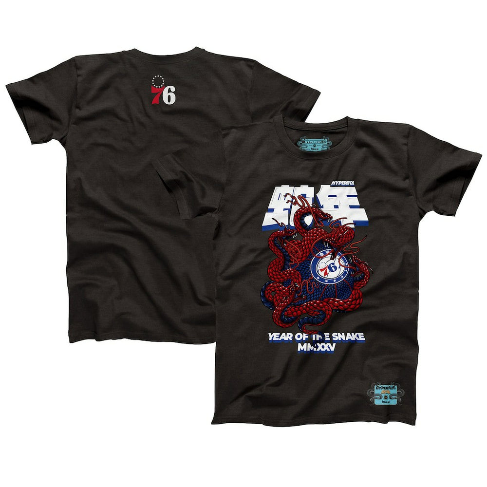 Philadelphia 76ers NBALab x Hyperfly Unisex Year of the Snake Lunar New Year Collection T-Shirt