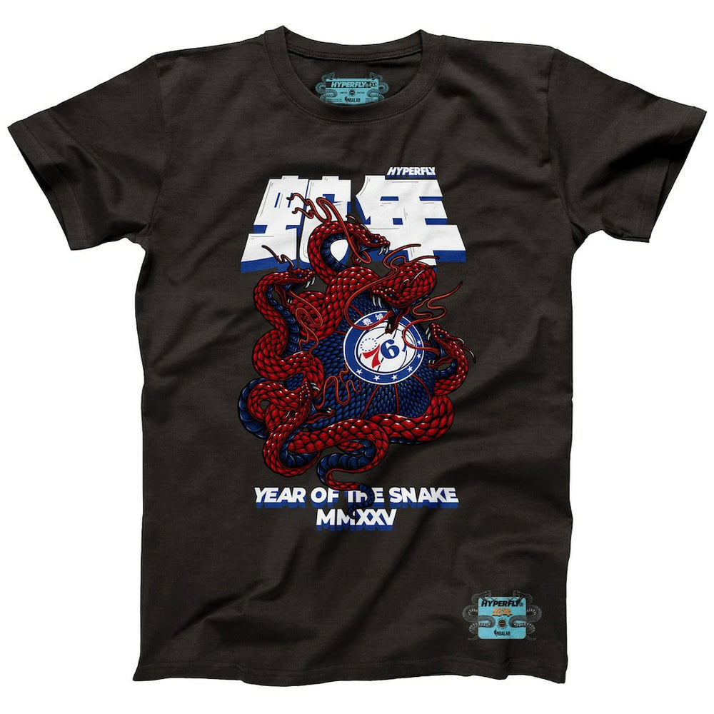 Philadelphia 76ers NBALab x Hyperfly Unisex Year of the Snake Lunar New Year Collection T-Shirt