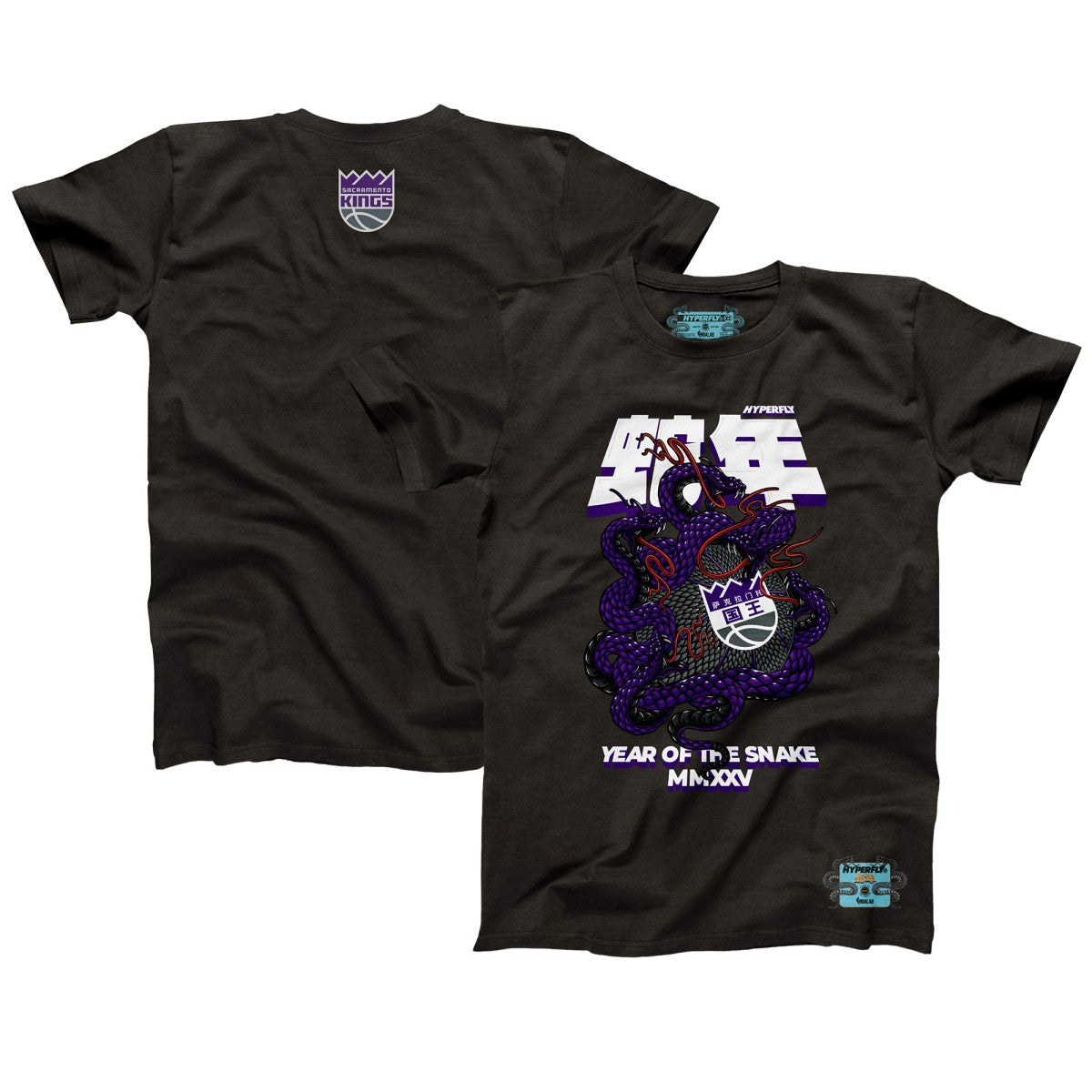 Sacramento Kings NBALab x Hyperfly Unisex Year of the Snake Lunar New Year Collection T-Shirt