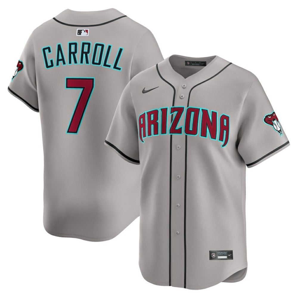 Gray Corbin Carroll Arizona Diamondbacks Nike Road Limited Player Jersey