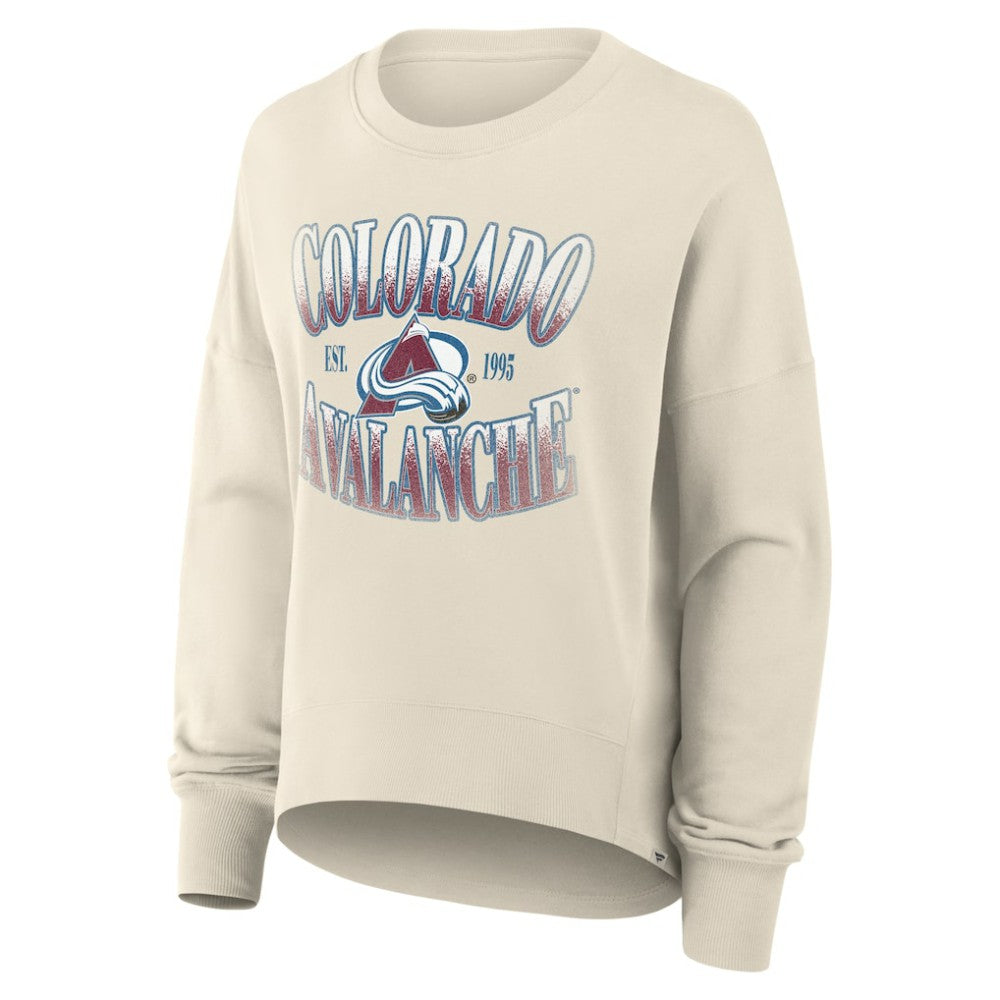NHL Colorado Avalanche Fanatics Women's Oversized Slice Pullover Sweatshirt